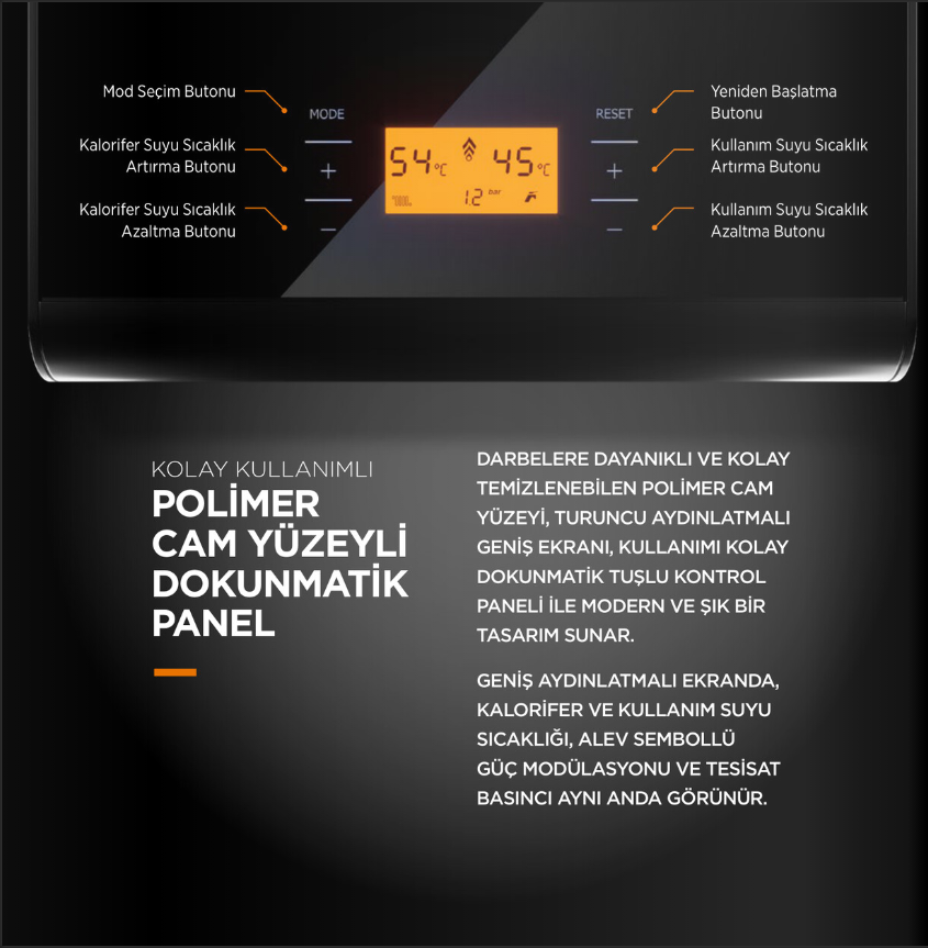 Warmhaus Minerwa 25 KW Premix Yoğuşmalı Kombi